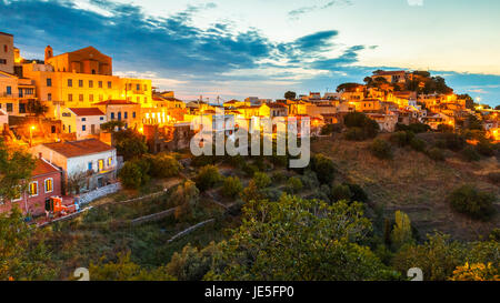 Vista del villaggio di Ioulida sull isola di Kea in Grecia. Foto Stock