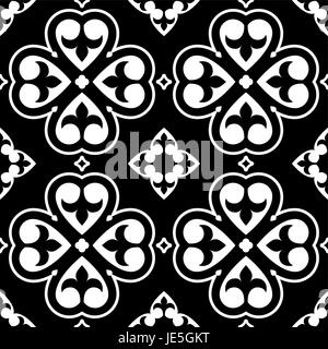 Piastrelle spagnolo pattern, marocchina o tegola portoghese design uniforme Illustrazione Vettoriale