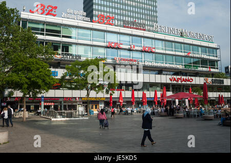 30.05.2017, Berlino, Germania, Europa - Vista del Centro Europa all'Breitscheidplatz in Berlin Charlottenburg. Foto Stock