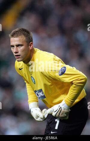 ARTUR BORUC Glasgow Celtic FC TESTA PARK STADIUM CELTIC PARK GLASGOW 15 Ottobre 2005 Foto Stock