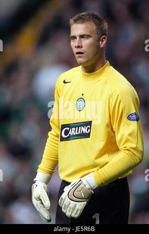 ARTUR BORUC Glasgow Celtic FC TESTA PARK STADIUM CELTIC PARK GLASGOW 15 Ottobre 2005 Foto Stock