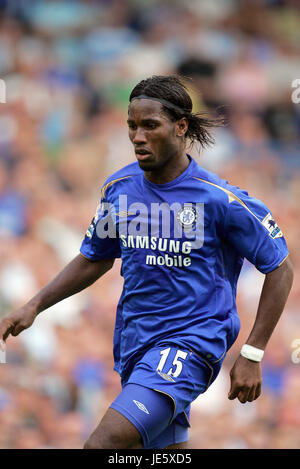 DIDIER DROGBA Chelsea FC STAMFORD BRIDGE CHELSEA Londra Inghilterra 21 Agosto 2005 Foto Stock