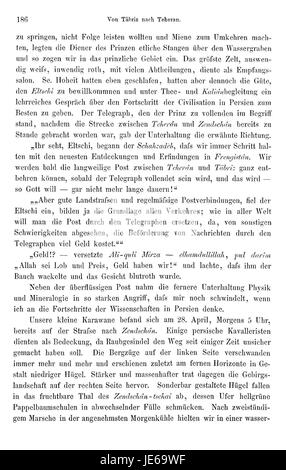 "Reise nach Persien" (viaggio in Persia) è un resoconto storico scritto da Heinrich Brugsch. Descrive dettagliatamente i suoi viaggi attraverso la Persia, fornendo preziose informazioni sulla cultura, la politica e la geografia della regione durante il XIX secolo. Foto Stock