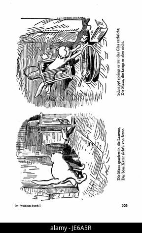 Un'immagine tratta da 'Busch Werke', volume 1, pagina 299, che mostra il contenuto e il design di questa pubblicazione letteraria tedesca, che riflette il suo significato storico e culturale. Foto Stock