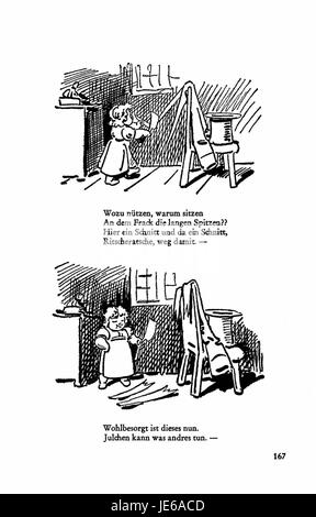 Questa immagine tratta dal terzo volume di Busch Werke raffigura una pagina con illustrazioni dettagliate e testo, che documenta il lavoro e l'eredità della famiglia Busch nella ricerca storica e nella pubblicazione. Foto Stock