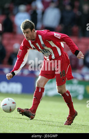 MICHAEL TONGE SHEFFIELD UNITED FC BRAMALL LANE SHEFFIELD 08 Gennaio 2005 Foto Stock