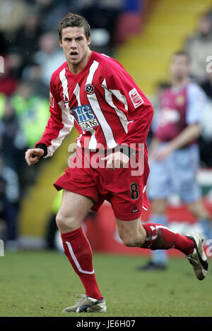 MICHAEL TONGE SHEFFIELD UNITED FC BRAMALL LANE SHEFFIELD 08 Gennaio 2005 Foto Stock