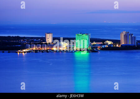 Penisola di Troia e dell'Oceano Atlantico. Setubal, Portogallo Foto Stock