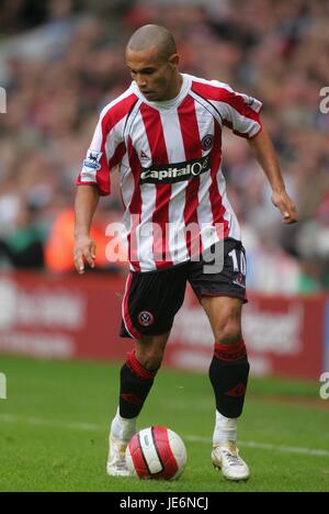 DANNY WEBBER SHEFFIELD UNITED FC BRAMALL LANE SHEFFIELD INGHILTERRA 28 Ottobre 2006 Foto Stock