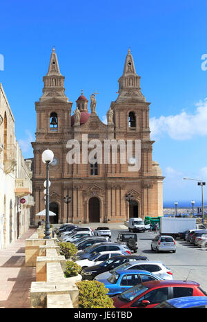 La chiesa di Nostra Signora della Vittoria, Mellieha, Malta Foto Stock