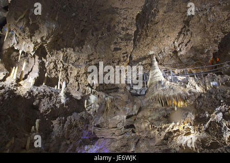 Germania, Sud della Germania, il Land della Baviera, Franconia, Alta Franconia, la Svizzera francone, Pottenstein, devil's pit, Foto Stock