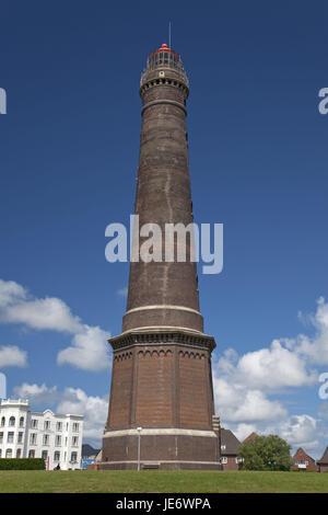 Germania, Bassa Sassonia, Est Frisians Borkum, nuovo faro, Foto Stock