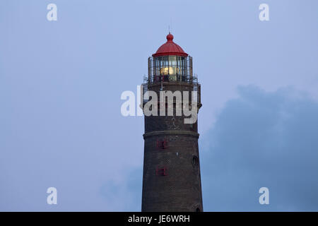 Germania, Bassa Sassonia, Est Frisians Borkum, nuovo faro, Foto Stock