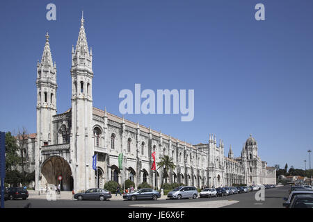 Il Portogallo, Lisbona, Belem, il Mosteiro dos Jerónimos, Foto Stock