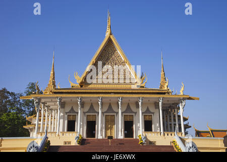 Cambogia, Phnom Penh, King's Palace, la sala del trono, Foto Stock