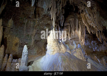 Germania, Sud della Germania, il Land della Baviera, Franconia, Alta Franconia, la Svizzera francone, Pottenstein, devil's pit, Foto Stock