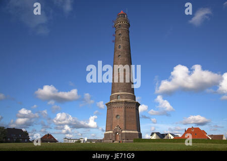 Germania, Bassa Sassonia, Est Frisians Borkum, nuovo faro, Foto Stock