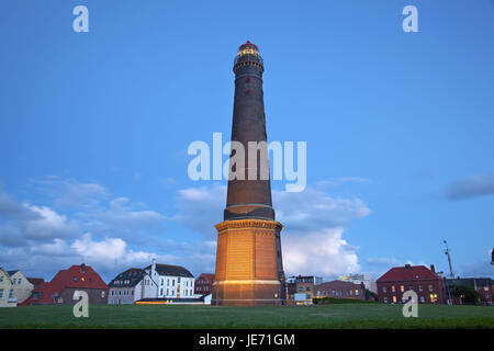 Germania, Bassa Sassonia, Est Frisians Borkum, nuovo faro, Foto Stock