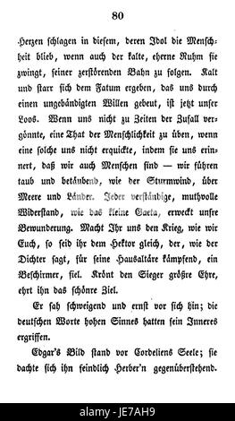 Un'opera letteraria intitolata "De Cordelia" di Wolzogen, incentrata sui temi dell'amore, della famiglia e delle lotte personali. Il libro esplora la profondità emotiva e psicologica in un contesto storico. Foto Stock