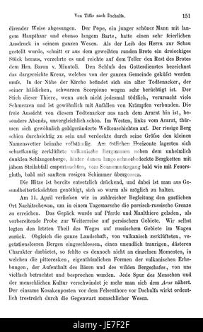 Questo è il primo volume di 'Reise nach Persien' (viaggio in Persia) di Heinrich Brugsch, pubblicato nel 167. L'opera descrive dettagliatamente i suoi viaggi in Persia e fornisce preziose informazioni sulla cultura, la storia e la geografia della regione durante quel periodo. Foto Stock