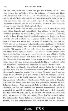 "Reise nach Persien" di Heinrich Brugsch è un resoconto dei suoi viaggi in Persia nel XIX secolo. Il libro fornisce approfondimenti sulla cultura, la storia e la geografia persiana attraverso le osservazioni personali dell'autore. Foto Stock