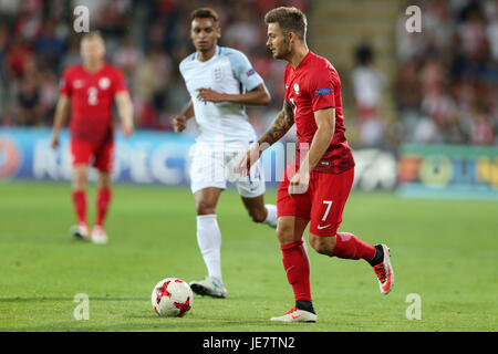 Kielce, Polonia. Il 22 giugno, 2017. Karol Linetty (POL); la UEFA Under21 campionato, Inghilterra contro la Polonia Credit: Azione Plus immagini di sport/Alamy Live News Foto Stock