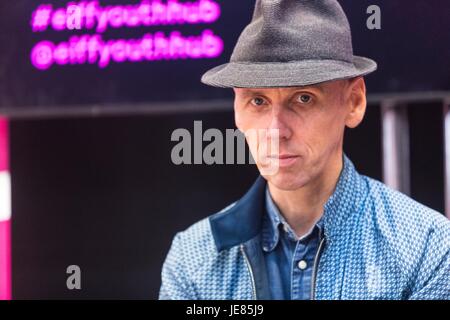 Edinburgh, Regno Unito. Il 23 giugno, 2017. Ewen Bremner appare al Edinburgh International Film Festival di condividere le sue esperienze dell'industria cinematografica con i giovani. Credito: ricca di Dyson/Alamy Live News Foto Stock