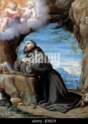 Carracci, Lodovico - San Francesco in meditazione - Foto Stock