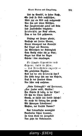 "Badisches Sagenbuch II 251" è un volume della raccolta di racconti popolari di Baden. Questo libro cattura storie e leggende regionali dalla regione tedesca del Baden, riflettendo le tradizioni culturali e il folklore della zona. Foto Stock