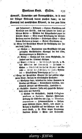 "Beschreibung Schlesien vi 135" fa parte di un lavoro descrittivo sulla regione della Slesia. Il libro o documento delinea la geografia, la cultura e gli aspetti economici della Slesia, offrendo approfondimenti sull'importanza della regione durante il periodo medievale. Fornisce un resoconto dettagliato della vita e del paesaggio della Slesia. Foto Stock