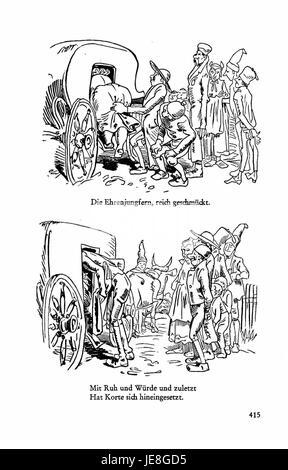 Un'immagine di Busch Werke volume 2, pagina 413, raffigurante varie opere d'arte storiche, manufatti o documenti, che mostra la cultura e la storia artistica rappresentate in questa collezione. Foto Stock