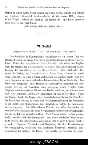 Il libro "Reise nach Persien" di Heinrich Brugsch documenta il suo viaggio attraverso la Persia nel XIX secolo. Gli scritti di Brugsch forniscono approfondimenti sulla cultura, le persone e i paesaggi della Persia durante i suoi viaggi. Foto Stock