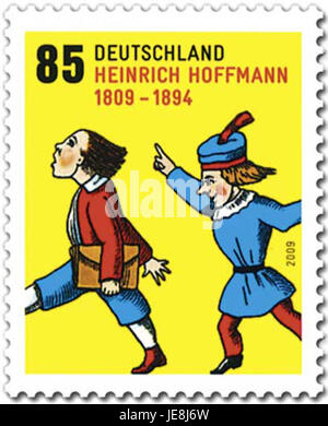 DPAG 2009 presenta le opere di Heinrich Hoffmann, concentrandosi sui suoi contributi alla letteratura e all'arte tedesca. Le opere di Hoffmann sono note per il loro commento sociale e il merito letterario nel XIX secolo. Foto Stock