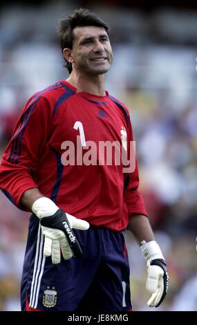 ROBERTO ABBONDANZIERI ARGENTINA PORTIERE ASHBURTON Grove London Inghilterra 03 Settembre 2006 Foto Stock