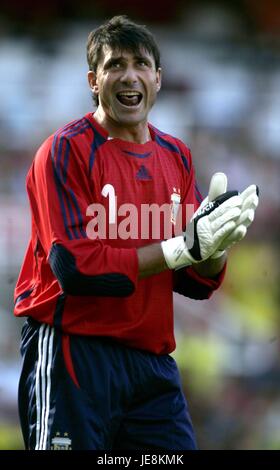 ROBERTO ABBONDANZIERI ARGENTINA PORTIERE ASHBURTON Grove London Inghilterra 03 Settembre 2006 Foto Stock