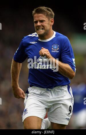 JAMES BEATTIE Everton FC GOODISON PARK LIVERPOOL ENGLAND 19 Agosto 2006 Foto Stock