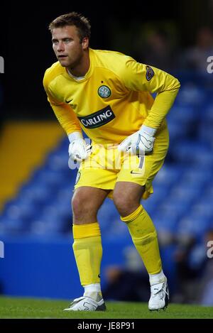 ARTUR BORUC CELTIC FC STAMFORD BRIDGE CHELSEA INGHILTERRA 09 Agosto 2006 Foto Stock