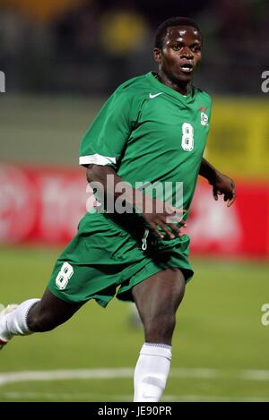 ISAAC CHANSA CONFINE ZAMBIA STADIUM alessandria d egitto 26 Gennaio 2006 Foto Stock