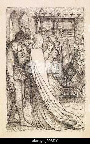 Dante Gabriel Rossetti - Il principe progressi - Studio composizionale per 'dovreste avere pianse la sua ieri' - Foto Stock