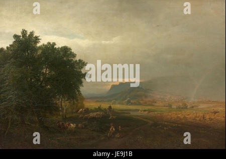 Albert Arnz - Blick auf die Burg Regenstein im Harz Foto Stock