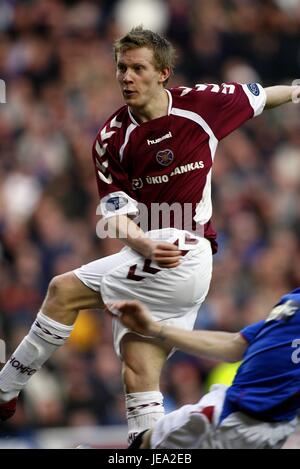 ANDREW CONDUCENTE CUORE DI MIDLOTHIAN FC IBROX GLASGOW Scozia 27 Gennaio 2007 Foto Stock