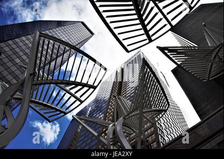 In centro a Calgary, Alberta dal nucleo Foto Stock