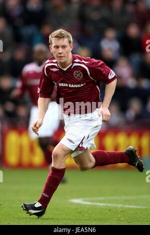 ANDREW CONDUCENTE CUORE DI MIDLOTHIAN FC TYNECASTLE STADIUM EDIMBURGO SCOZIA 01 Dicembre 2007 Foto Stock