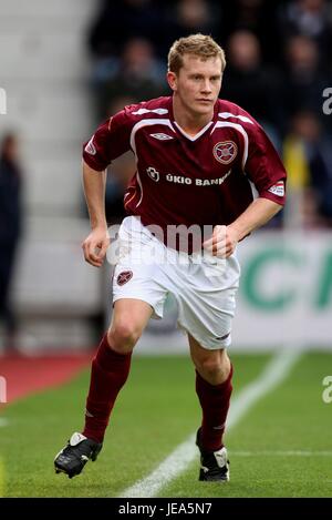 ANDREW CONDUCENTE CUORE DI MIDLOTHIAN FC TYNECASTLE STADIUM EDIMBURGO SCOZIA 01 Dicembre 2007 Foto Stock