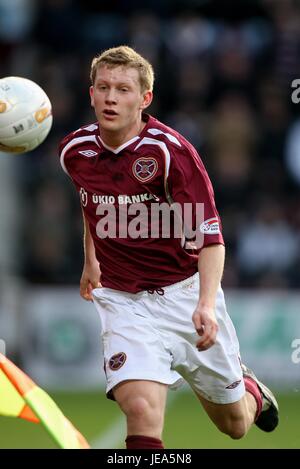 ANDREW CONDUCENTE CUORE DI MIDLOTHIAN FC TYNECASTLE STADIUM EDIMBURGO SCOZIA 01 Dicembre 2007 Foto Stock