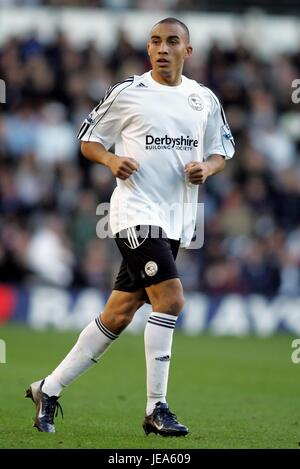 CRAIG FAGAN DERBY COUNTY FC PRIDE PARK DERBY GRAN BRETAGNA 28 Ottobre 2007 Foto Stock