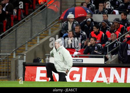 SLAVEN BILIC CELEBRA INGHILTERRA V CROAZIA WEMBLEY Londra Inghilterra 21 Novembre 2007 Foto Stock