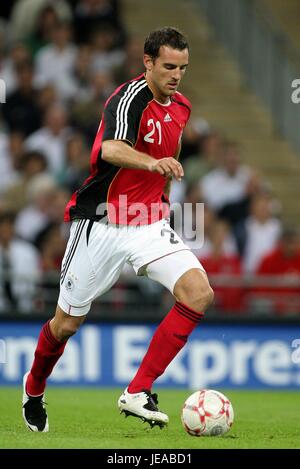 CHRISTOPH METZELDER GERMANIA & REAL MADRID WEMBLEY Londra Inghilterra 22 Agosto 2007 Foto Stock