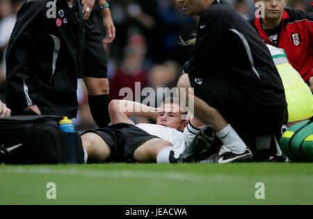 BRIAN MCBRIDE FERITI FULHAM V MIDDLEBROUGH Craven Cottage Londra GRAN BRETAGNA 18 Agosto 2007 Foto Stock