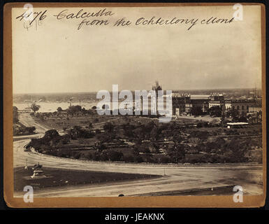 Calcutta dal monumento Ochterlony da Francis Frith Foto Stock